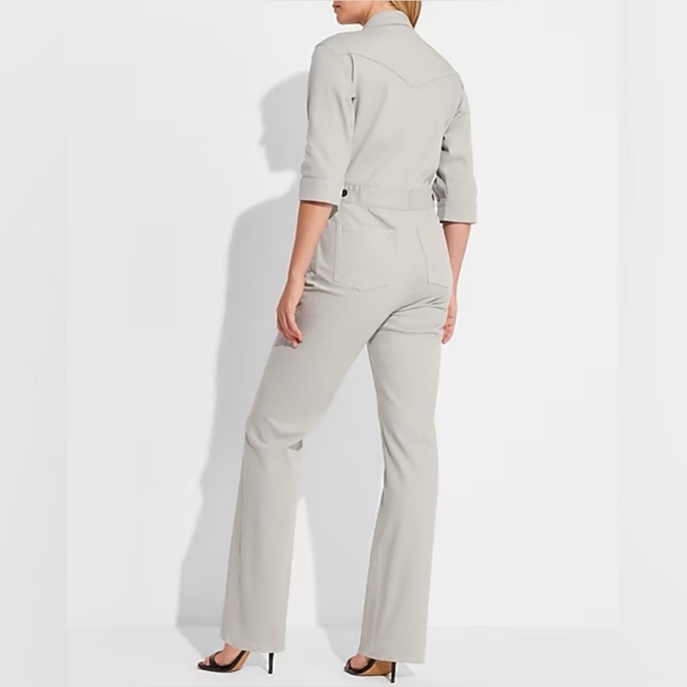 Express Jumpsuit - NWT Express x Simon Spurr Gray Jumpsuit - Picture 3 of 9
